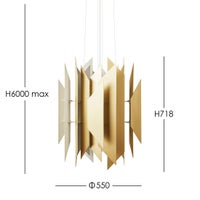 LYFA（リーファ） / DIVAN 2 550 BRASS （ディヴァン 2） / Φ550 / ペンダントライト【要電気工事】《LED電球プレゼント》