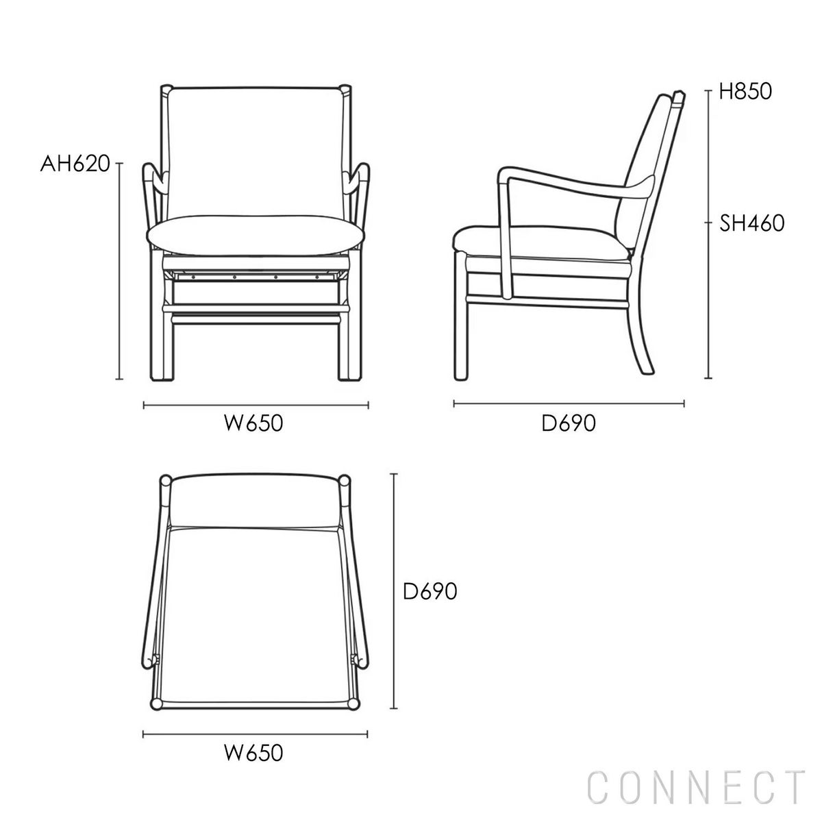 CARL HANSEN & SON （カール・ハンセン＆サン） / OW149 COLONIAL CHAIR（コロニアルチェア） / ウォルナット材・オイル仕上げ / ソーレンセンレザー TERRA