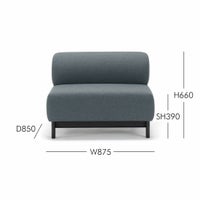 Karimoku New Standard（カリモク ニュースタンダード） / ELEPHANT SOFA 1-Seater Bench （エレファントソファ 1シーターベンチ） / 1人掛 / フレーム ブラック