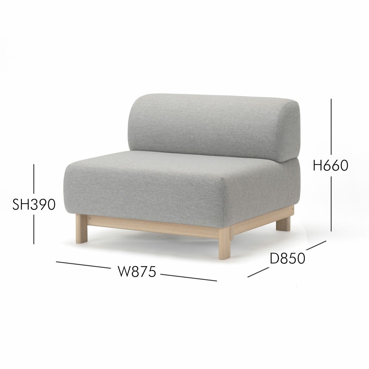 Karimoku New Standard（カリモク ニュースタンダード） / ELEPHANT SOFA 1-Seater Bench （エレファントソファ 1シーターベンチ） / 1人掛 / フレーム ペールナチュラル