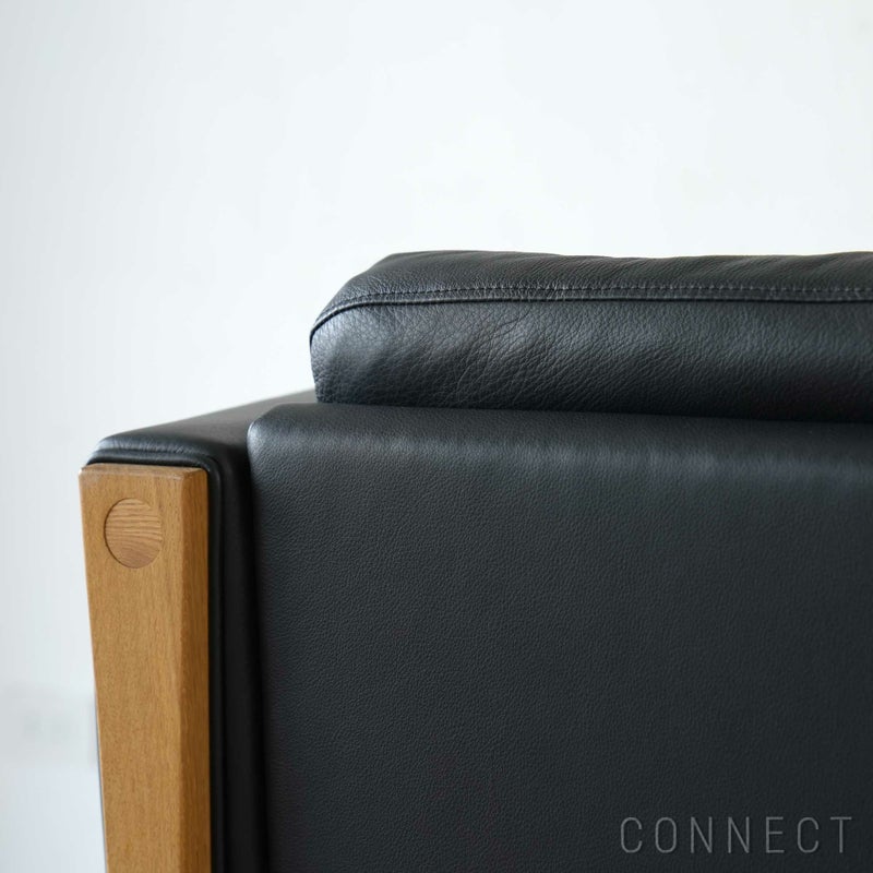 CARL HANSEN & SON（カール・ハンセン＆サン） / CH163 ソファ 3シーター / オーク材・オイル仕上げ / ブラックレザー（Thor301） / 3人掛け