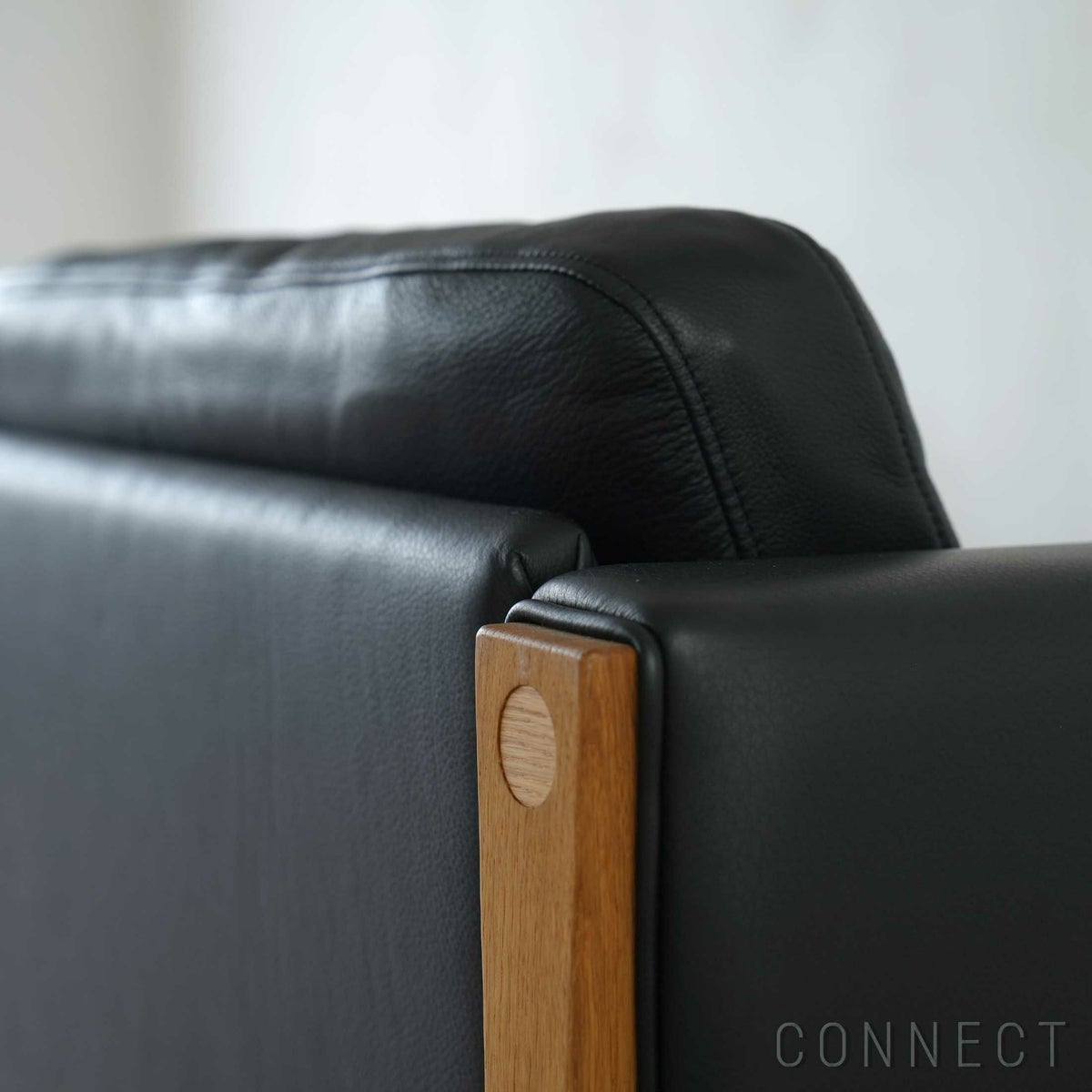 CARL HANSEN & SON（カール・ハンセン＆サン） / CH163 ソファ 3シーター / オーク材・オイル仕上げ / ブラックレザー（Thor301） / 3人掛け