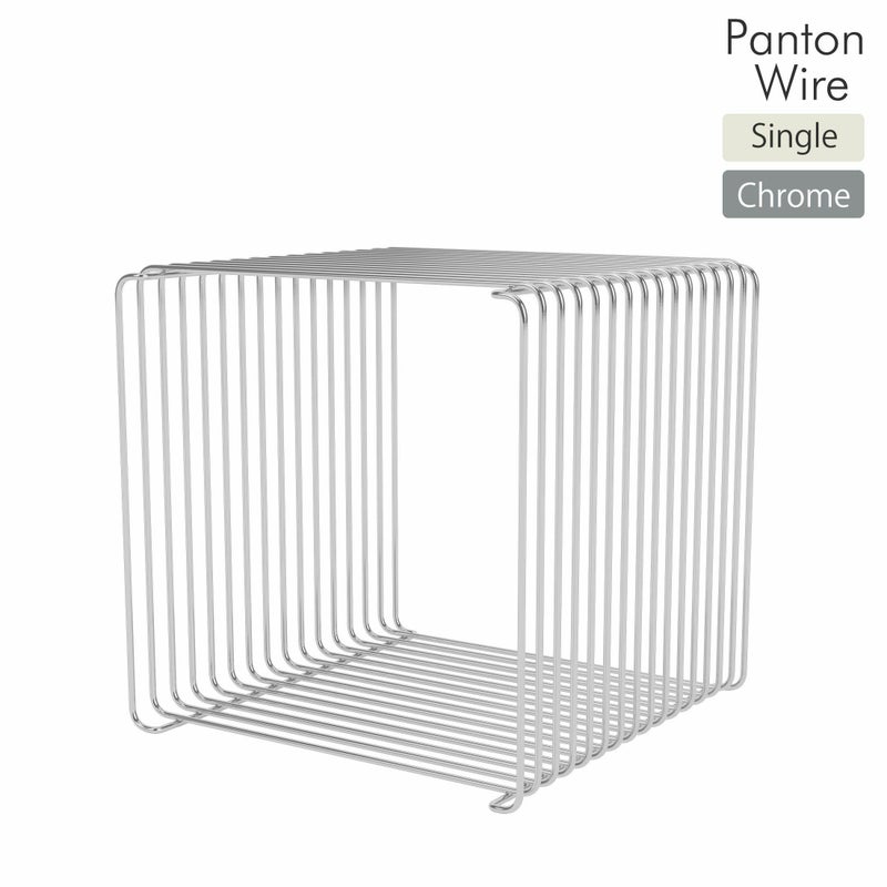 Montana（モンタナ） / Panton Wire（パントンワイヤー）2点セット / シングル（クローム）＋トップパネル（シングル White Marble） / シェルフ