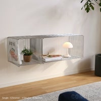 Montana（モンタナ） / Panton Wire（パントンワイヤー）2点セット / シングル（クローム）＋ダブル（クローム） / シェルフ