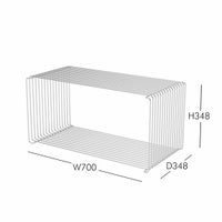 Montana（モンタナ） / Panton Wire（パントンワイヤー）2点セット / シングル（クローム）＋ダブル（クローム） / シェルフ