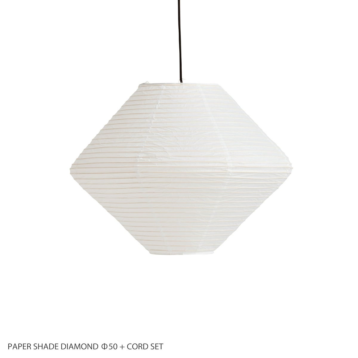 HAY（ヘイ） / PAPER SHADE DIAMOND + CORD SET（ペーパーシェードダイヤモンド + コードセット） / Φ50 / クラシックホワイト / ペンダントライト