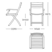 FRITZ HANSEN（フリッツ・ハンセン） / SKAGERAK（スカゲラック） / SELANDIA（セランディア）アームチェア / チーク材 / 屋外・アウトドア用