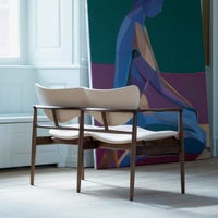 HOUSE OF FINN JUHL（ハウス・オブ・フィンユール） / 48 SOFA BENCH / ウォルナット材・オイル仕上げ・レザー（Vegetal Nature） / ベンチ