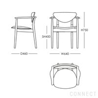 HOUSE OF FINN JUHL（ハウス・オブ・フィンユール） / 109 CHAIR / ウォルナット材・オイル仕上げ / SAHCO（サコ）Beda 970 / アームチェア
