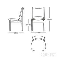 HOUSE OF FINN JUHL（ハウス・オブ・フィンユール） / EGYPTIAN CHAIR（エジプシャンチェア） / ウォルナット材・オイル仕上げ・エレガンスレザー（Elegance Black）