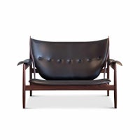 HOUSE OF FINN JUHL（ハウス・オブ・フィンユール） / CHIEFTAIN SOFA（チーフテンソファ） / ウォルナット材・オイル仕上げ・エレガンスレザー（Elegance Black）