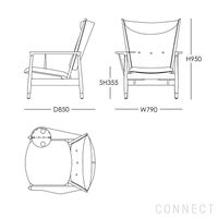 HOUSE OF FINN JUHL（ハウス・オブ・フィンユール） / WHISKY CHAIR（ウィスキーチェア） / ウォルナット材・オイル仕上げ・エレガンスレザー（Elegance Walnut） / ラウンジチェア