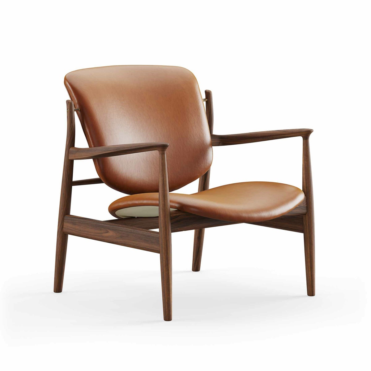 HOUSE OF FINN JUHL（ハウス・オブ・フィンユール） / FRANCE CHAIR（フランスチェア） / ウォルナット材・オイル仕上げ・エレガンスレザー（Elegance Walnut） / ラウンジチェア