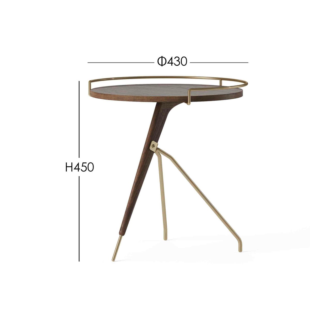 Audo Copenhagen（オドー・コペンハーゲン） / UMANOFF SIDE TABLE H45cm（ウマノフ サイドテーブル） / Walnut / ウォルナット