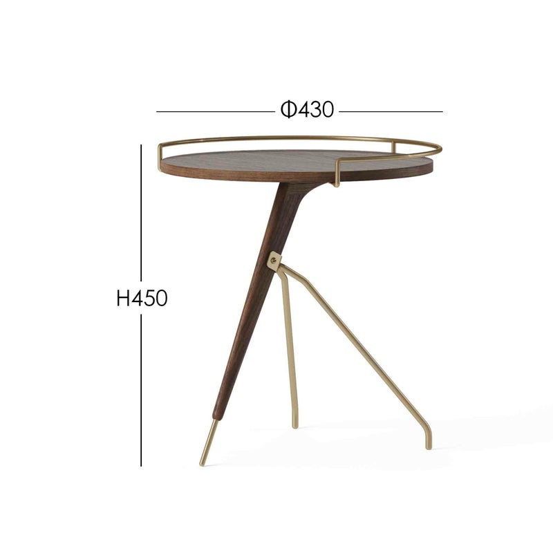 Audo Copenhagen（オドー・コペンハーゲン） / UMANOFF SIDE TABLE H45cm（ウマノフ サイドテーブル） / Walnut / ウォルナット