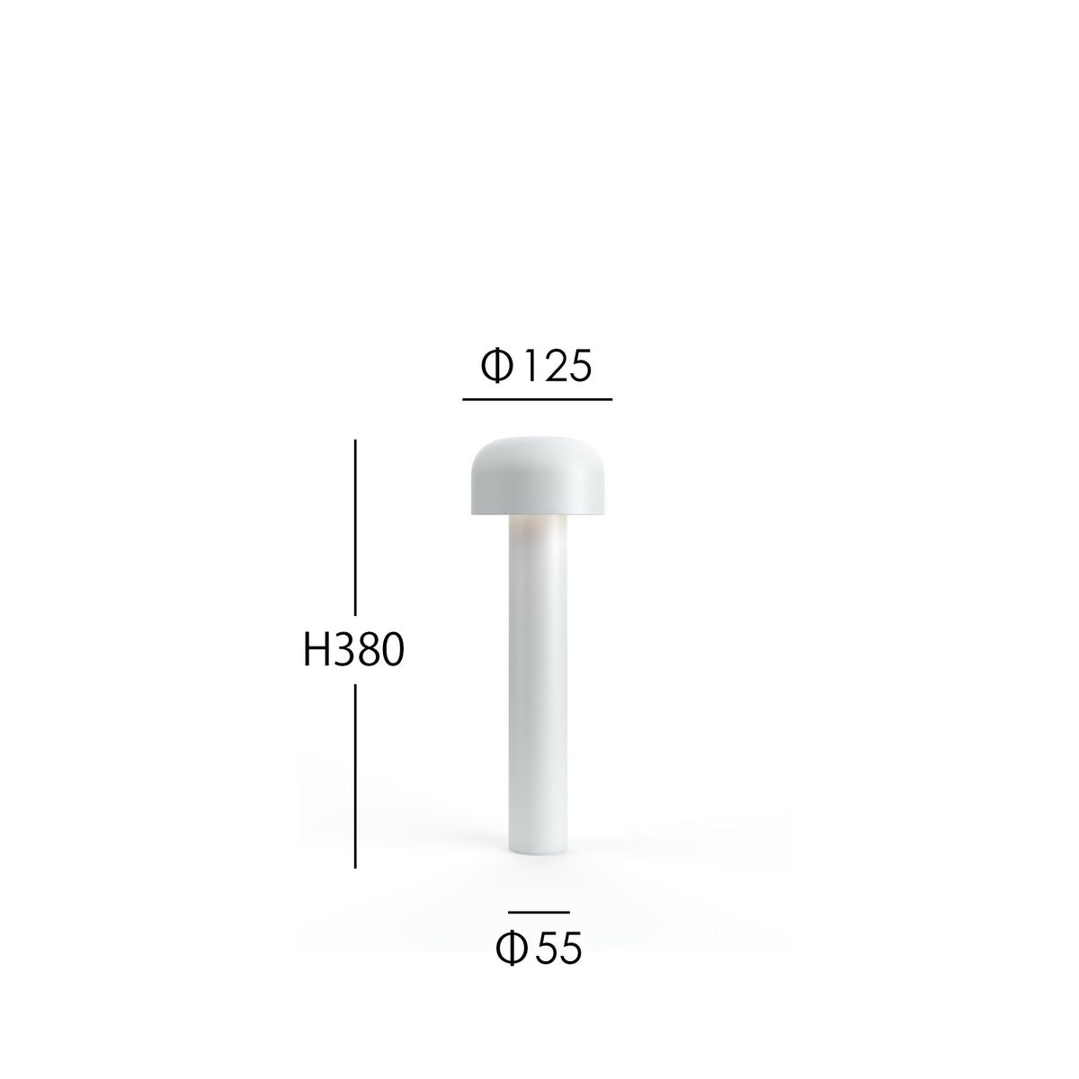 FLOS（フロス） / BELLHOP BOLLARD 380（ベルホップ ボラード） / H380 / 3000K / 全6色 / 庭園灯