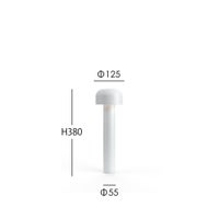 FLOS（フロス） / BELLHOP BOLLARD 380（ベルホップ ボラード） / H380 / 3000K / 全6色 / 庭園灯