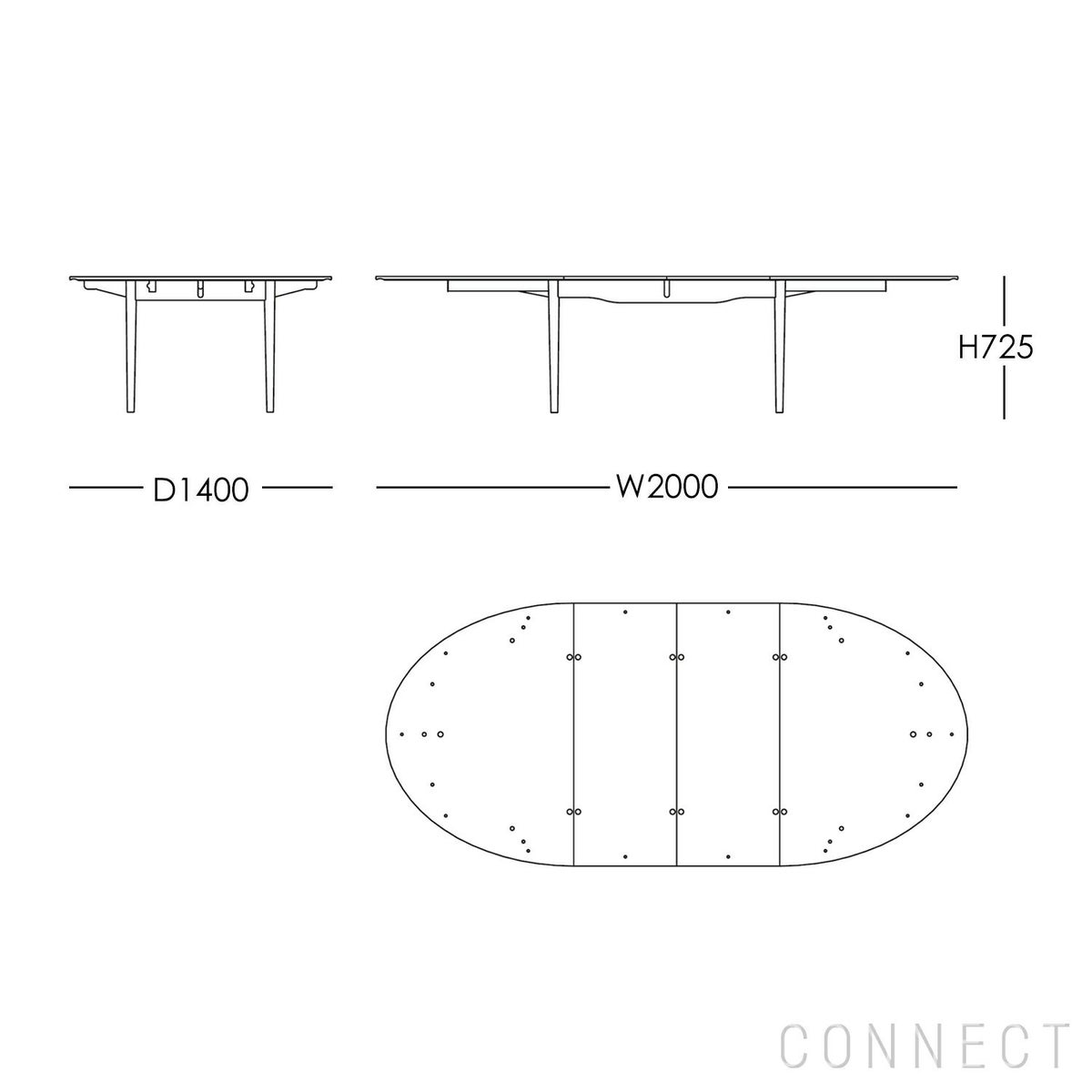 HOUSE OF FINN JUHL（ハウス・オブ・フィンユール） / SILVER TABLE（シルバーテーブル） / ウォルナット材・オイル仕上げ / W180cm / ダイニングテーブル