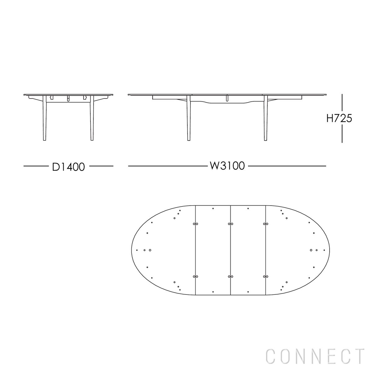 HOUSE OF FINN JUHL（ハウス・オブ・フィンユール） / SILVER TABLE（シルバーテーブル） / ウォルナット材・オイル仕上げ / W180cm / ダイニングテーブル