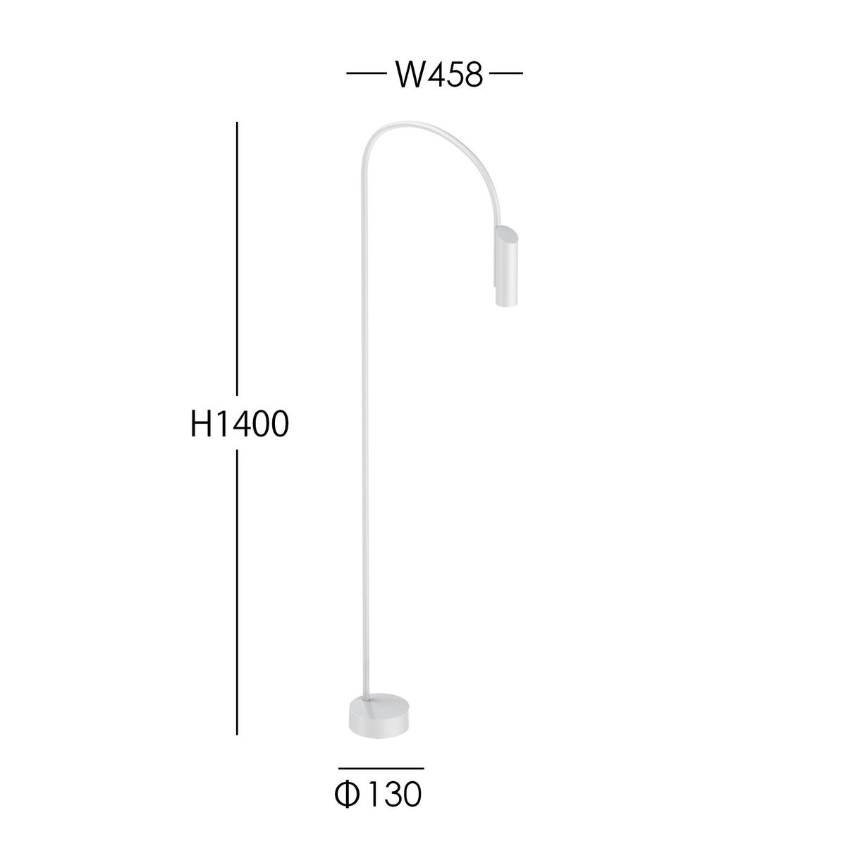 FLOS（フロス） / CAULE BOLLARD 3（コーレ ボラード） / H1400 / 3000K / 全6色 / 庭園灯