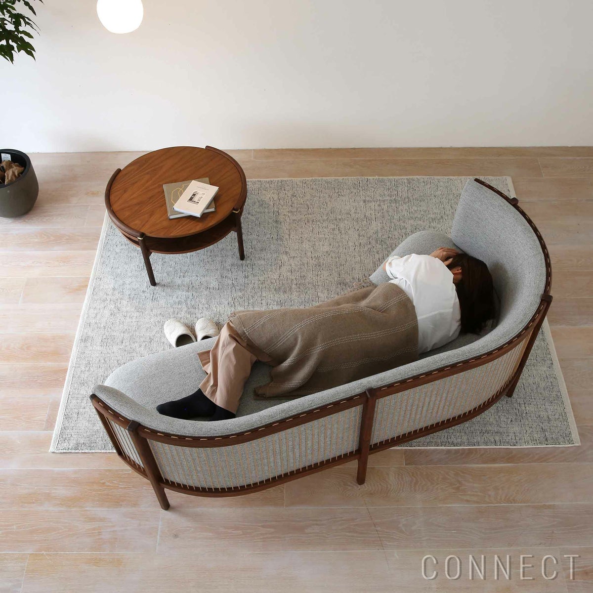 CARL HANSEN & SON （カール・ハンセン＆サン） / RF1903 SIDEWAYS SOFA（サイドウェイ・ソファ） / ウォルナット材・オイル仕上げ / Hallingdal 116（ハリンダル） / 2人掛け