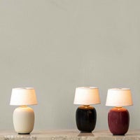 【ジャパンディセット】Audo Copenhagen（オドー・コペンハーゲン） / ANDROGYNE SIDE TABLE（アンドロジーン サイドテーブル）Φ50 / KUNIS BRECCIA STONE / 大理石 / ナチュラルオークベース+ TORSO PORTABLE LAMP （トルソー ポータブル ランプ） / 全3色 / テーブルランプ