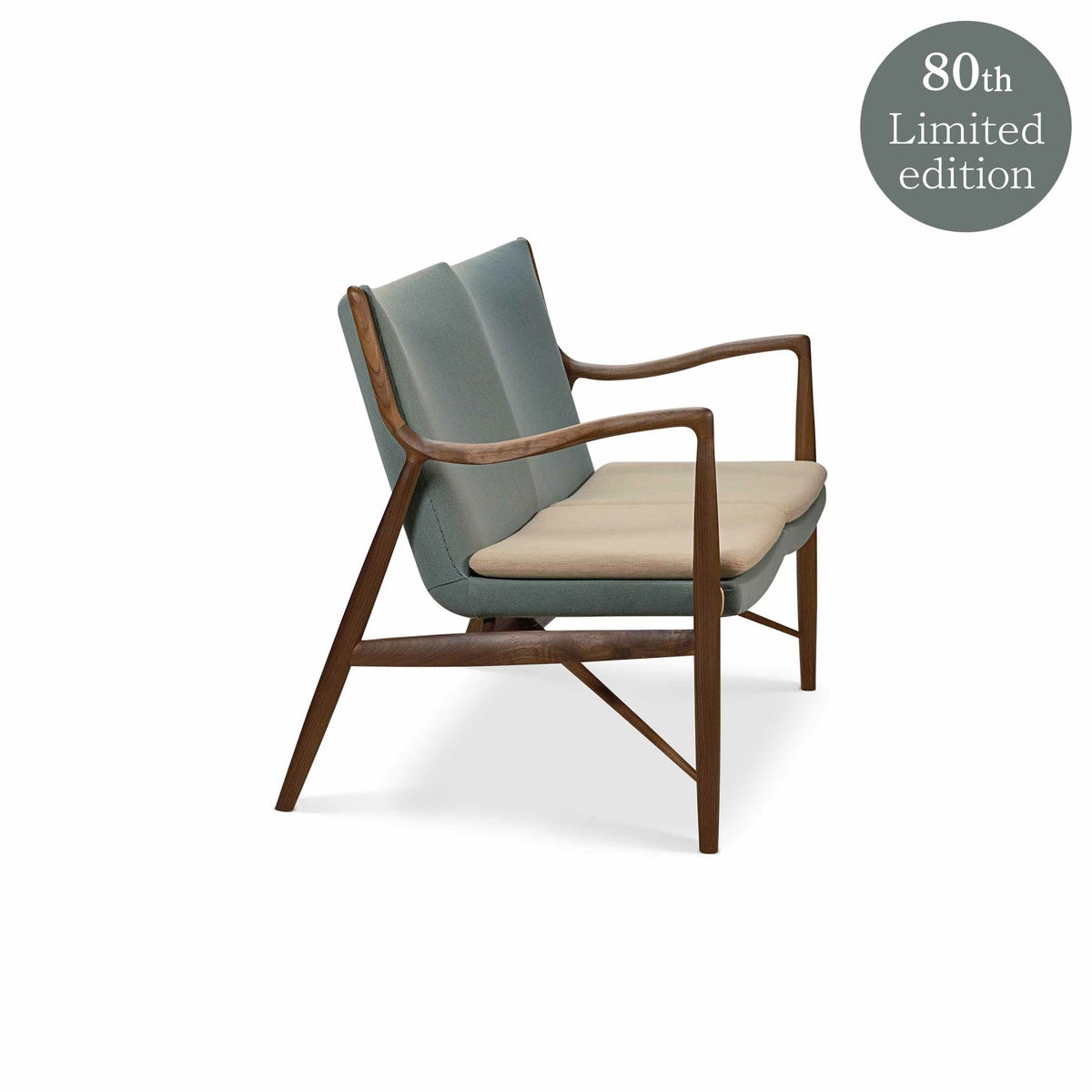 【数量限定】HOUSE OF FINN JUHL（ハウス・オブ・フィンユール） / 80周年記念ファーストエディション 45 SOFA / ウォルナット材・オイル仕上げ / WATERCOLOUR・Soft Linen