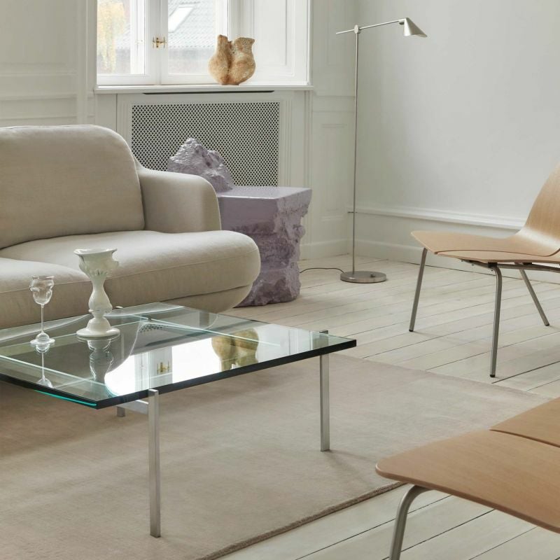 FRITZ HANSEN（フリッツ・ハンセン） / PK61 / ガラス / サテン仕上げステンレススチール / コーヒーテーブル / 80×80cm