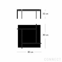 FRITZ HANSEN（フリッツ・ハンセン） / PK61 / ガラス / サテン仕上げステンレススチール / コーヒーテーブル / 80×80cm