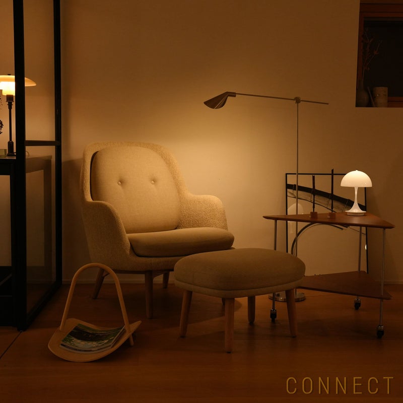 FRITZ HANSEN（フリッツ・ハンセン） / FRI（フリチェア） / ウッドベース / Sunniva（スニバ）233 ライトベージュ×Moss（モス）0019 / ラウンジチェア