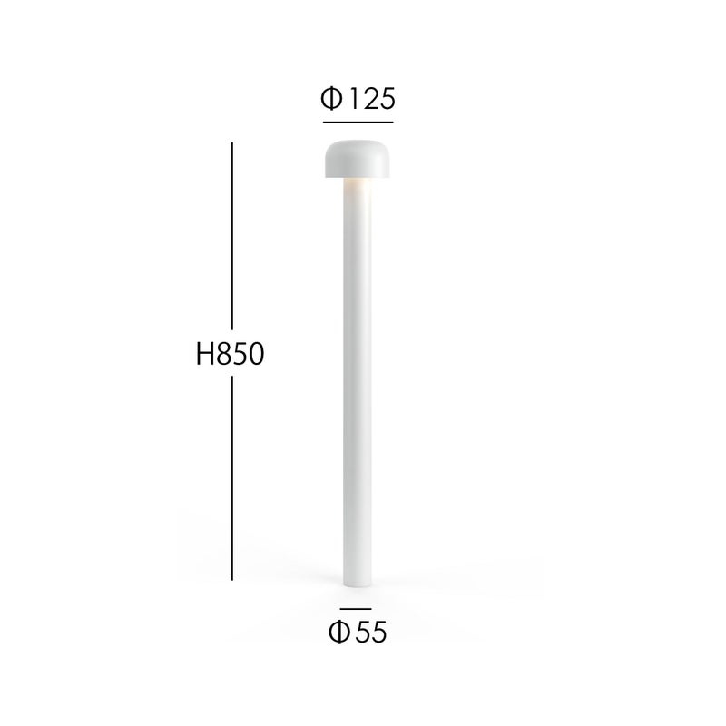 FLOS（フロス） / BELLHOP BOLLARD 850（ベルホップ ボラード） / H380 / 3000K / 全6色 / 庭園灯