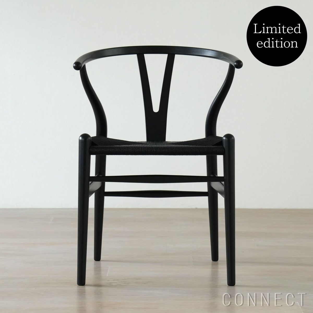 【Black Friday 2025限定モデル】【ポイント10倍】CH24 ユーカリ材・ブラック塗装 / ブラックペーパーコード / SH45cm / CARL HANSEN & SON （カール・ハンセン＆サン）