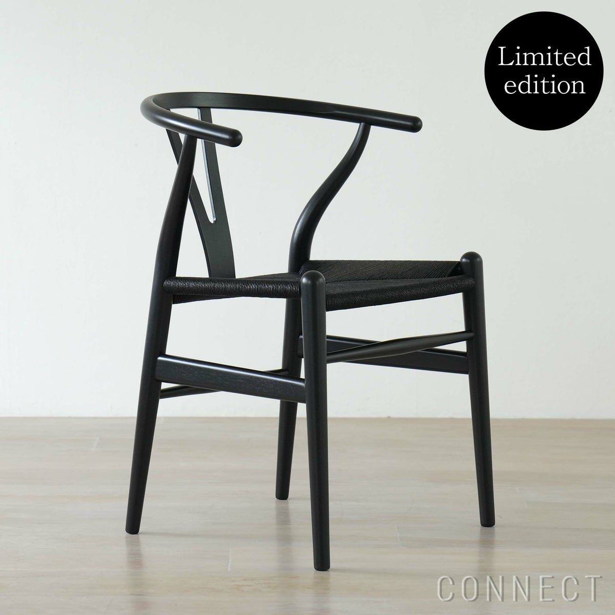 【Black Friday 2025限定モデル】【ポイント10倍】CH24 ユーカリ材・ブラック塗装 / ブラックペーパーコード / SH45cm / CARL HANSEN & SON （カール・ハンセン＆サン）