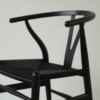 【Black Friday 2025限定モデル】【ポイント10倍】CH24 ユーカリ材・ブラック塗装 / ブラックペーパーコード / SH45cm / CARL HANSEN & SON （カール・ハンセン＆サン）