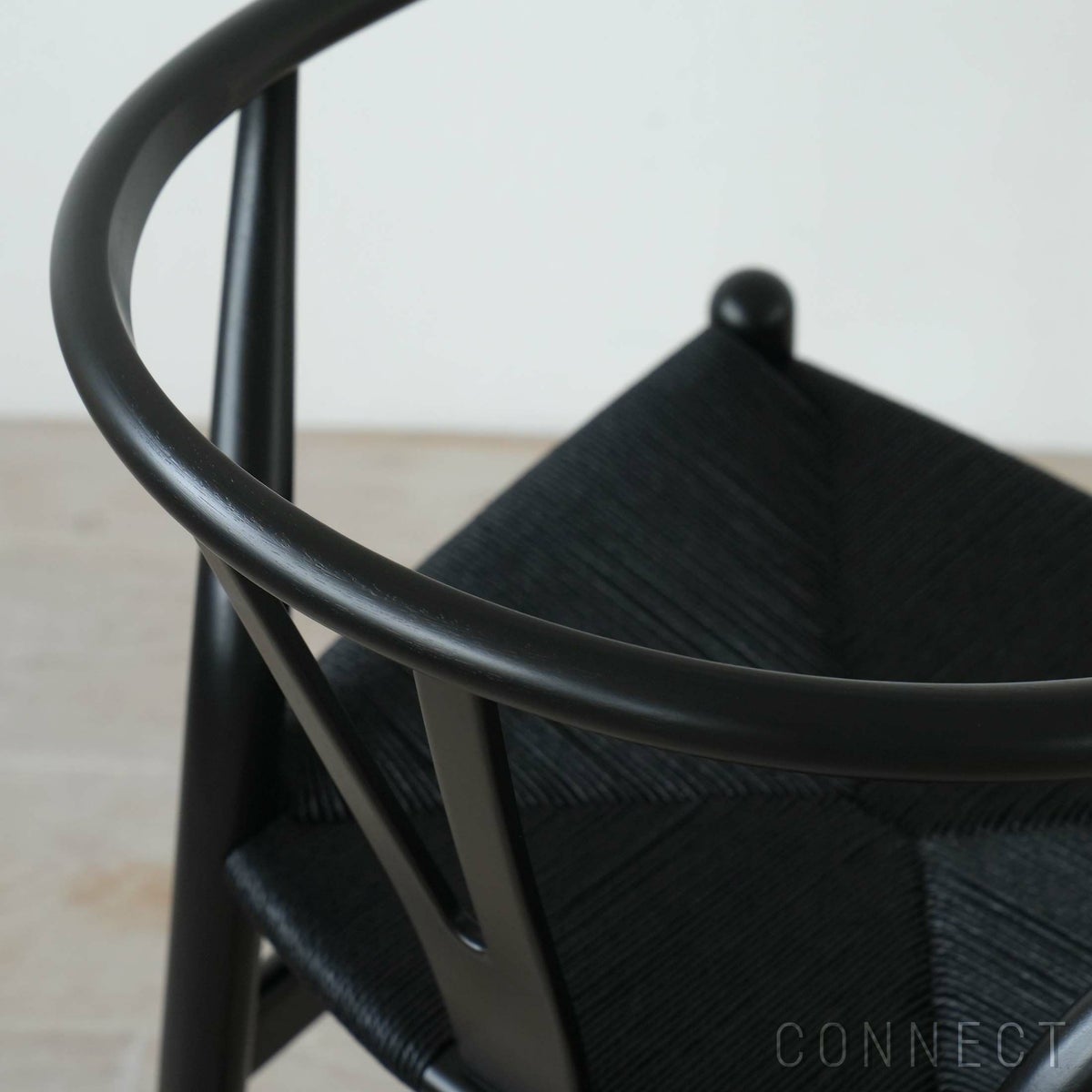 【Black Friday 2025限定モデル】【ポイント10倍】CH24 ユーカリ材・ブラック塗装 / ブラックペーパーコード / SH45cm / CARL HANSEN & SON （カール・ハンセン＆サン）