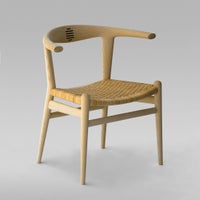 PP Mobler（PPモブラー） / PP518 Bull Chair（ブルチェア） / アッシュ材・ソープ仕上げ / Cane seat（籐張り）