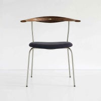 PP Mobler（PPモブラー） / PP701 チェア / ウォルナット材・オイル仕上げ / エルモソフトレザー（Black）