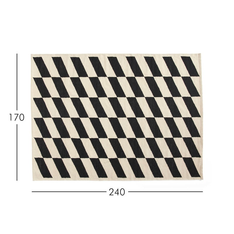 HAY（ヘイ） / SHIFT KELIM RUG（シフト キリム ラグ） / ブラック / 170×240cm / ラグ