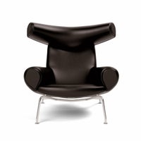 FREDERICIA（フレデリシア） / Wegner Ox Chair（ウェグナーオックスチェア） / Model 1000 / ステンレススチールベース / レザー（Organic 906）