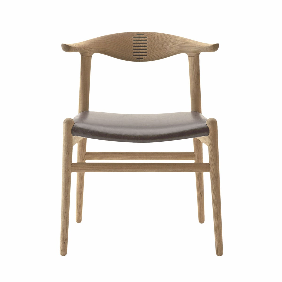 【ウェグナー展対象】PP Mobler（PPモブラー） / PP505 Cow Horn Chair（カウホーンチェア） / オーク材・ソープ仕上げ / スタンダードレザー（Mocca）