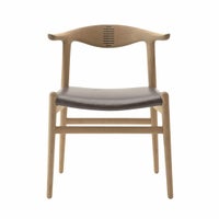 【ウェグナー展対象】PP Mobler（PPモブラー） / PP505 Cow Horn Chair（カウホーンチェア） / オーク材・ソープ仕上げ / スタンダードレザー（Mocca）
