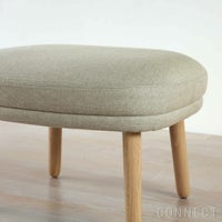 FRITZ HANSEN（フリッツ・ハンセン） / FRI FOOT STOOL（フリチェア用フットスツール） / ウッドベース / Sunniva（スニバ）233 ライトベージュ×Moss（モス）0019