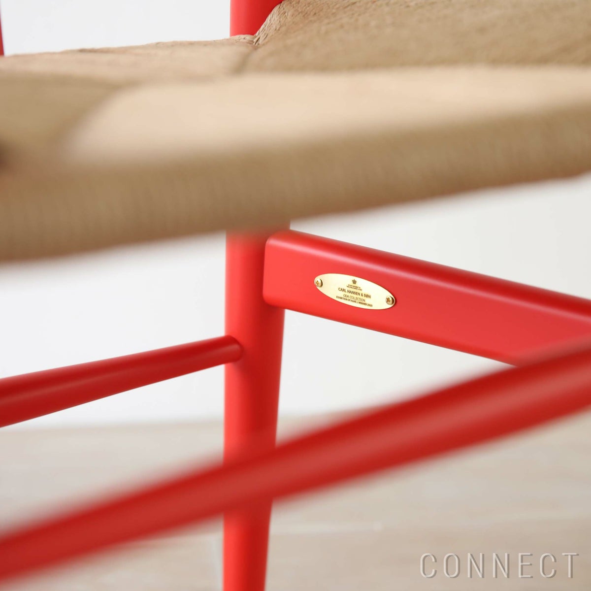 【ウェグナー展限定モデル】CH24 / Yチェア（ワイチェア） ビーチ材・ソフト仕上げ SH45cm / オリジナル真鍮プレート付 / CARL HANSEN & SON （カール・ハンセン＆サン）