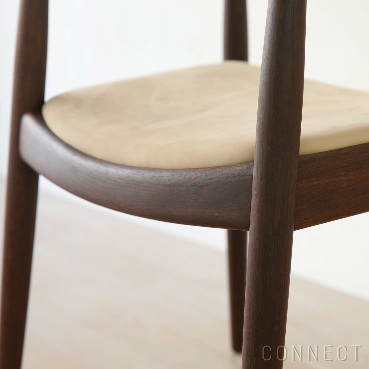 【ウェグナー展限定モデル】PP Mobler（PPモブラー） / PP503 The Chair（ザ チェア） / オーク材・スモークドオーク仕上げ / ヌバックレザー / オリジナル真鍮プレート付