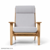 CARL HANSEN & SON（カール・ハンセン＆サン） / CH291 ラウンジチェア / オーク材・オイル仕上げ / SERPENTINE 0118 / CH290 SERIES / ハイバック