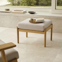 CARL HANSEN & SON（カール・ハンセン＆サン） / CH290F フットスツール / オーク材・オイル仕上げ / SERPENTINE 0118 / CH290 SERIES