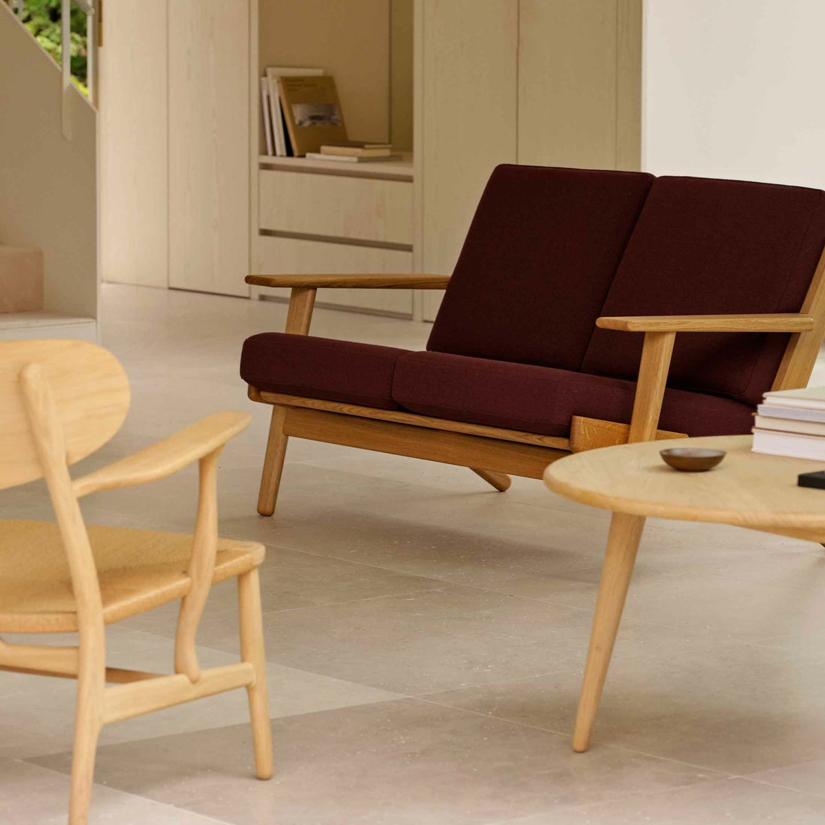 CARL HANSEN & SON（カール・ハンセン＆サン） / CH292 ソファ / オーク材・オイル仕上げ / VIDAR 0693 / CH290 SERIES / 2人掛け