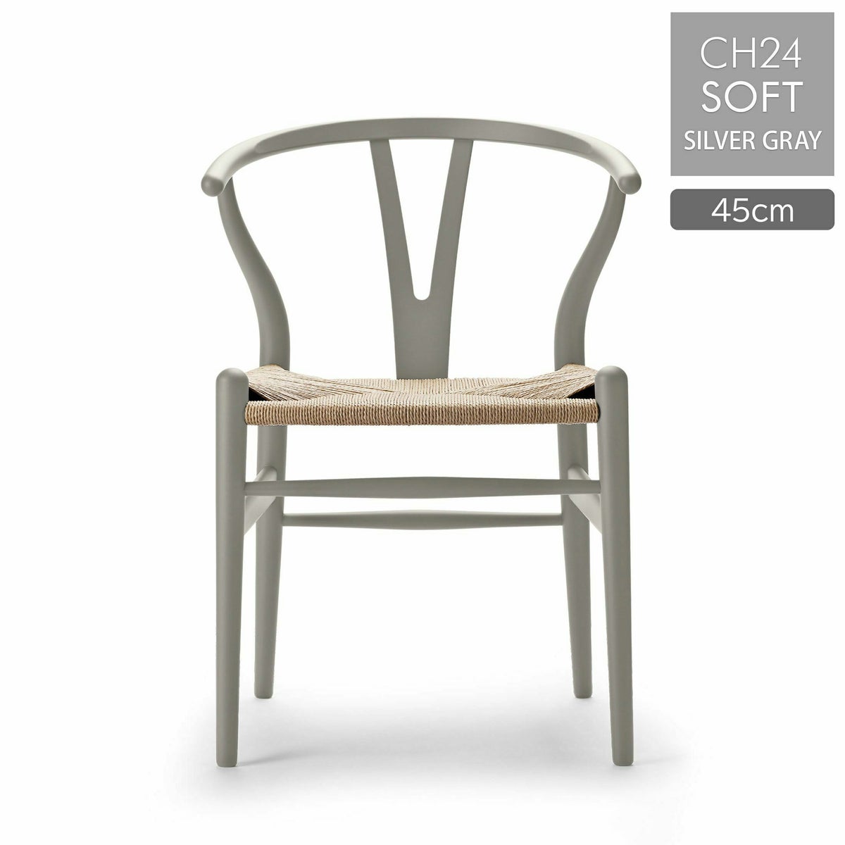 CH24 SOFT / SILVER GRAY（シルバーグレー） / Yチェアソフト（ワイチェア） ビーチ材・マットカラー / CARL HANSEN & SON （カール・ハンセン＆サン）