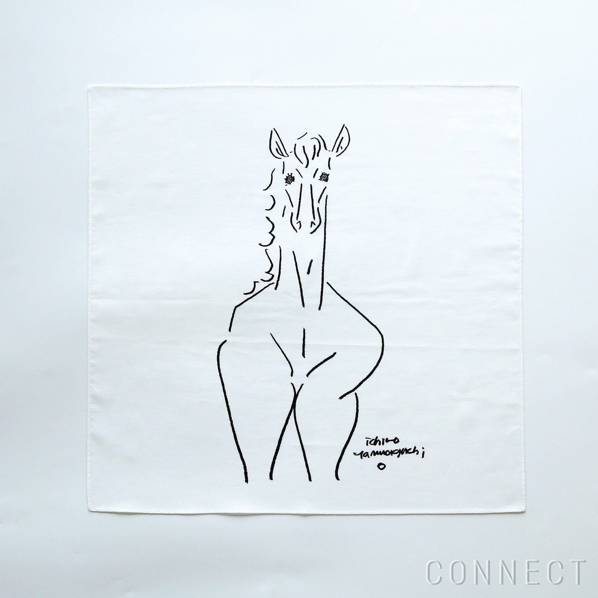 【数量限定】山口一郎描きおろし / 午（うま）ハンカチ《メール便のみ送料無料》
