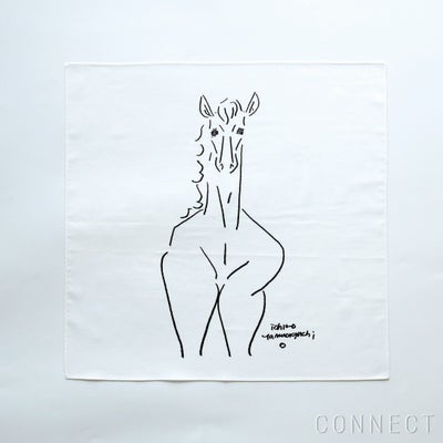 【数量限定】山口一郎描きおろし / 午（うま）ハンカチ《メール便のみ送料無料》